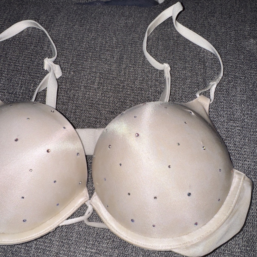 34A VICTORIA SECRET MIRACULOUS PLUNGE LEOPARD RHINESTONE BRA - Picture 3 of 6